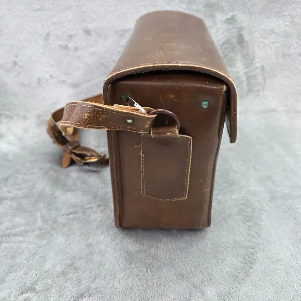 E.G 1 Leather Hand Waxed Messenger Bag